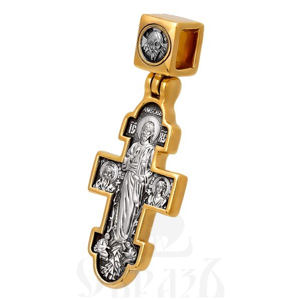 крест «явление христа женам-мироносицам. икона божией матери «нечаянная радость», серебро 925 проба с золочением (арт. 101.096)